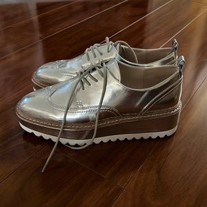Zara silver metallic Oxford size 37